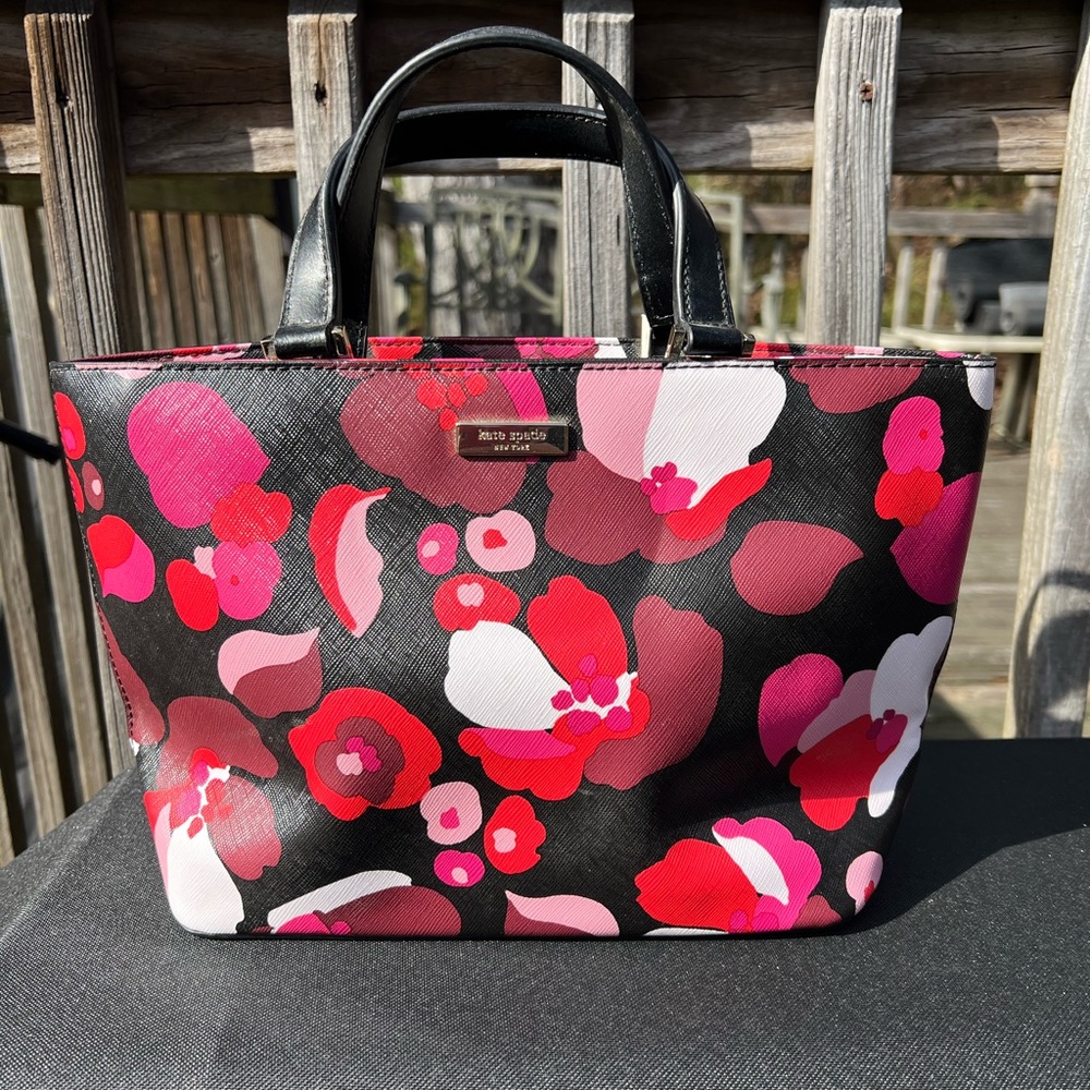 Kate Spade Floral Women's Bag - Black and Red - Picture 4 of 9